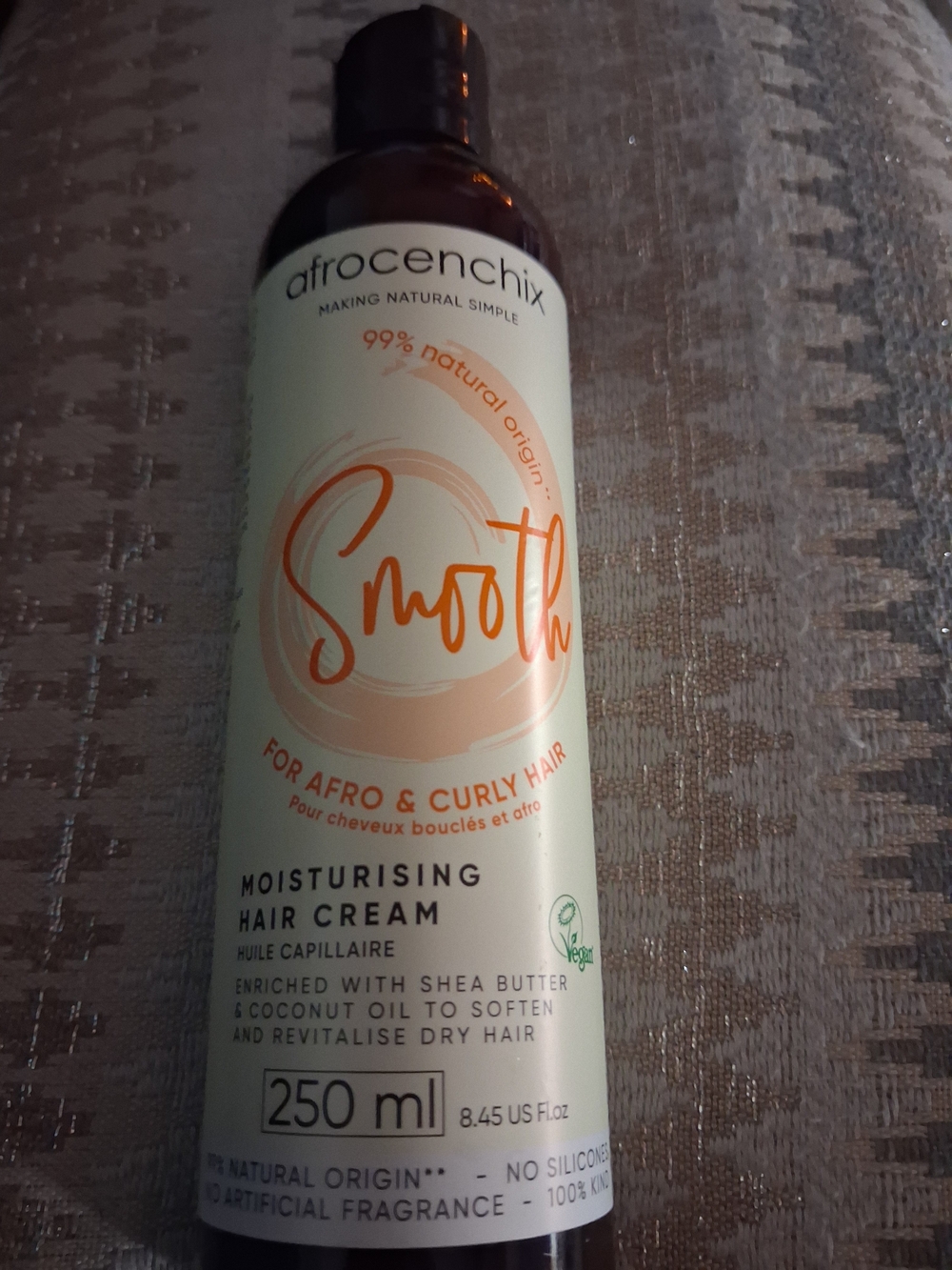 Afrocenchix Smooth Moisturising Hair Cream — Cream & Orange 8.45 Oz